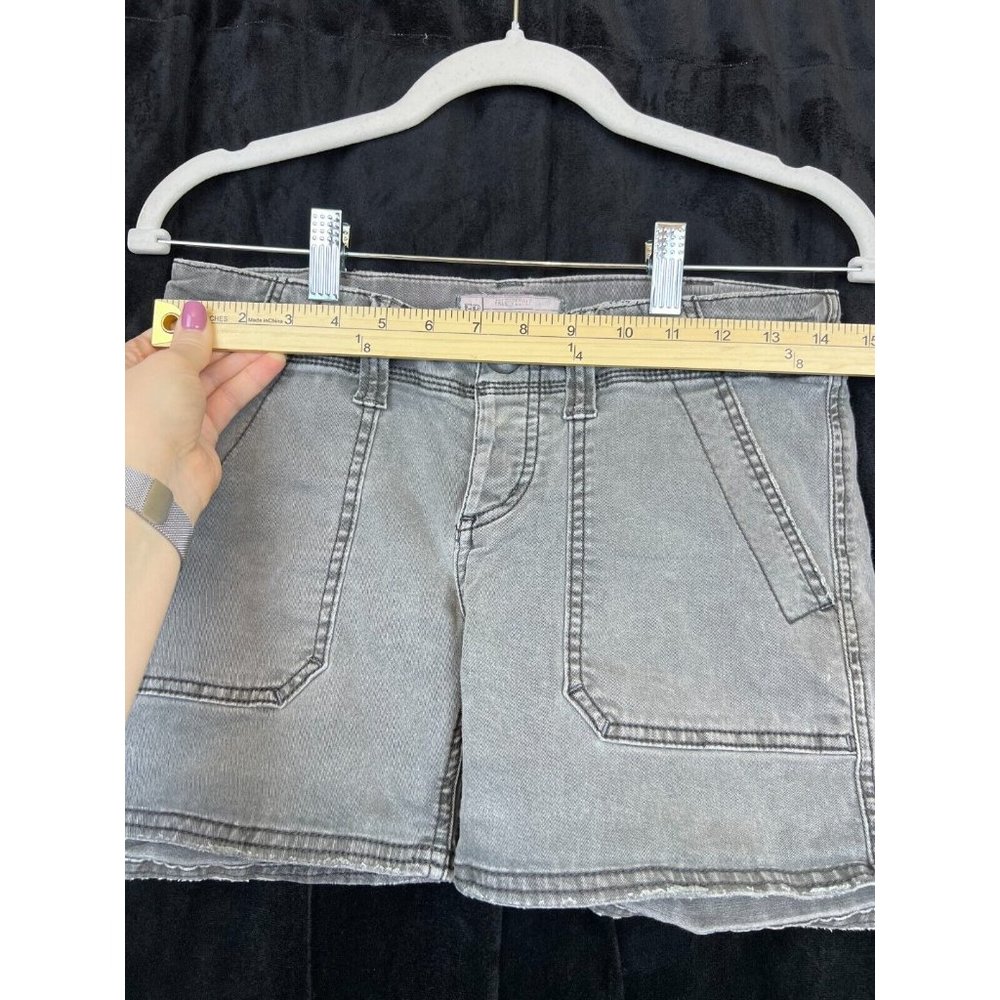Free People Sage Green Jean Shorts Summer Womens Size 26 - Picture 3 of 6